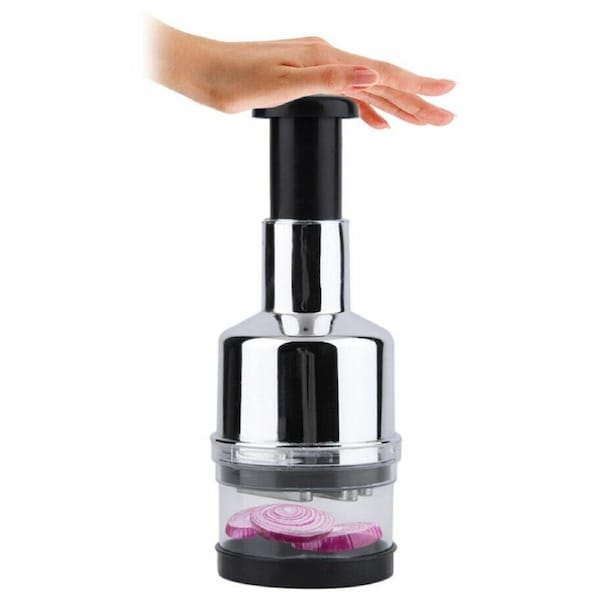Onion Cutter Chopper Vegetable Slicer Garlic Pressing Stainless Chopper Slicer Kitchen
