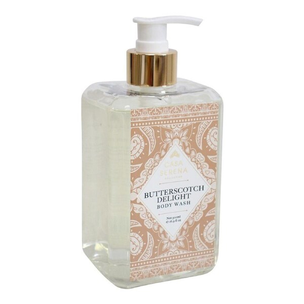 Casa Serena 500ml Body Wash Liquid Shower Bath Fragranced Soap Butterscotch