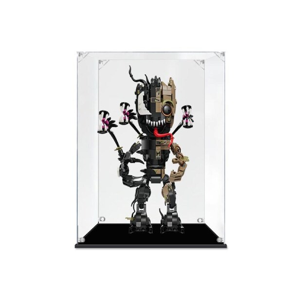 Acrylic Display Case for LEGO 76249 Marvel Super Heroes Venomised Groot Figure Storage Box Dust Proof Glue Free