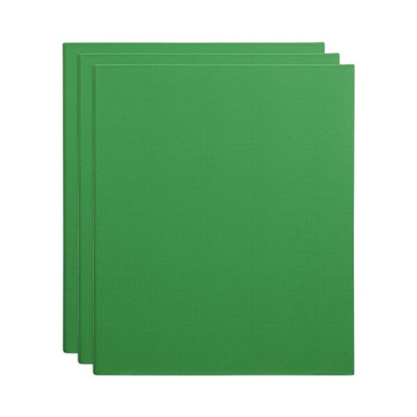 3x Marbig PE/Linen 4 D-Ring 25mm A4 Binder File Document Organiser Holder Green