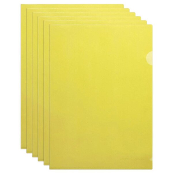 25x Marbig PE Letter File A4 Document Stationery Organiser Folder/Holder Yellow