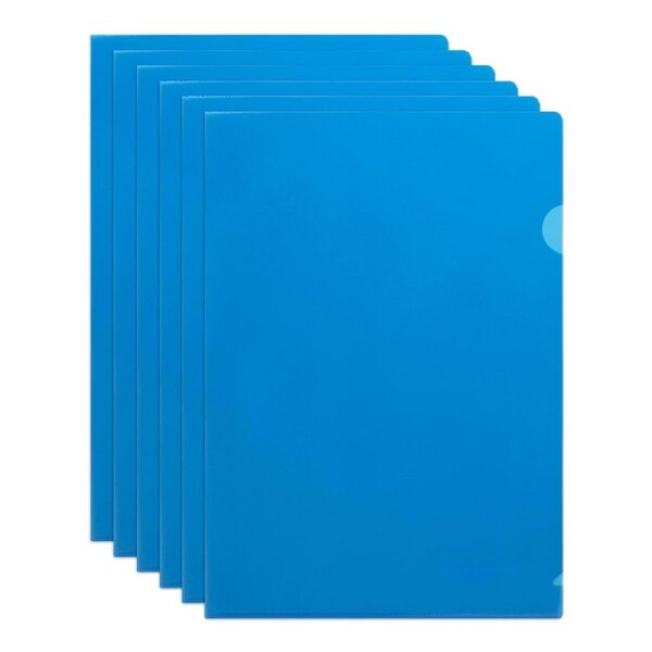 25x Marbig PE Letter File A4 Document Paper/Stationery Organiser Folder Blue
