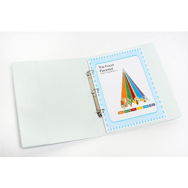 Marbig Clearview A3 Insert 3 D-Ring Binder 38mm Portrait Document Organiser WHT