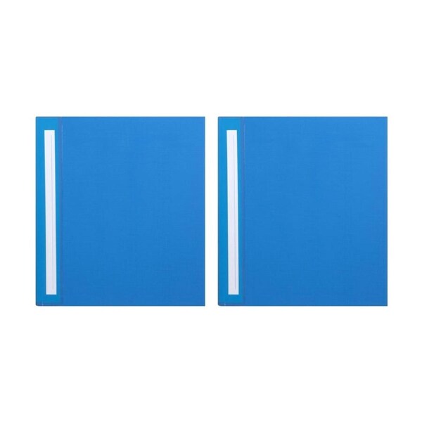 2x Marbig Deluxe PE 38mm 4D-Ring Binder A4 File Organiser Document Holder Blue