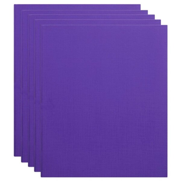 5x Marbig PE/Linen 2 D-Ring 25mm A4 Binder File Document Organiser Holder Purple