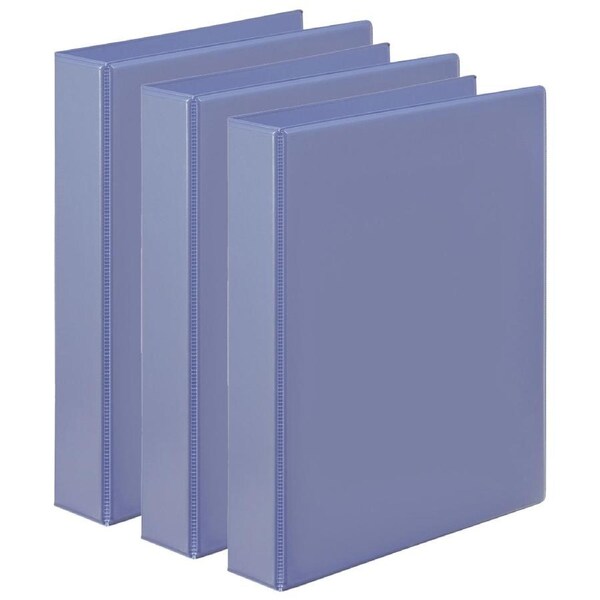 3x Marbig PP Clearview 4 D-Ring 50mm A4 Insert Binder File Paper Organiser PRPL