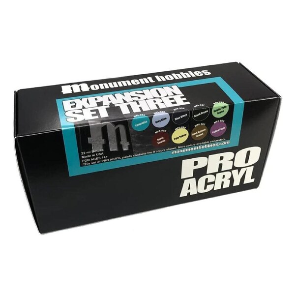 Monument Pro Acryl Sets - Expansion Set 3 – 9 Colors