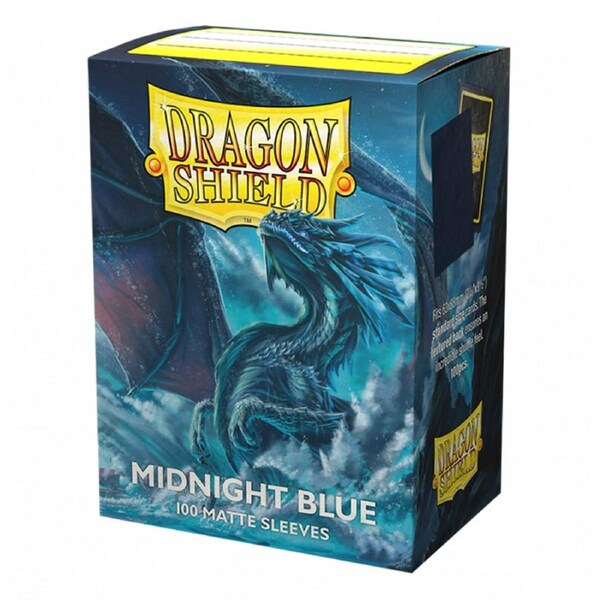 Dragon Shield Standard 100ct Matte Midnight Blue Sleeves 63x88mm