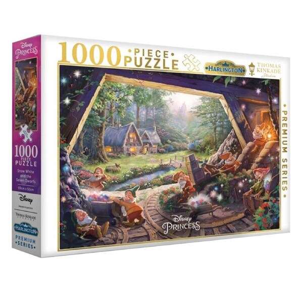 Harlington Thomas Kinkade Disney Snow White and the Seven Dwarfs 1000 Piece Puzzle
