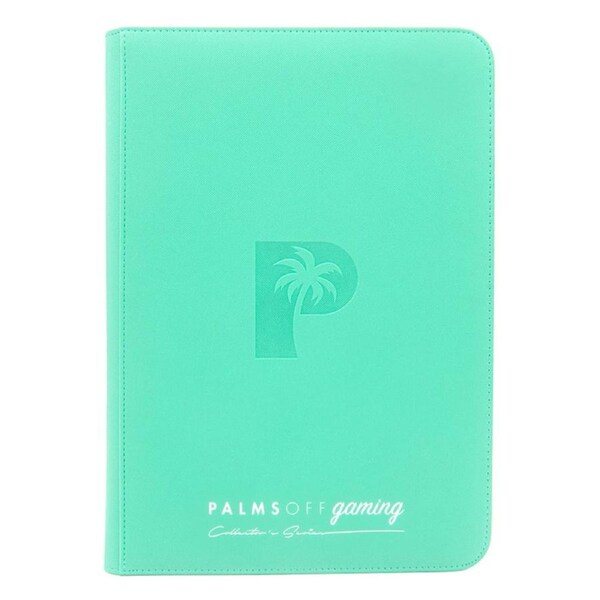 Collector's Series 9 Pocket TOP LOADER Zip Binder - CLEAR - Turquoise