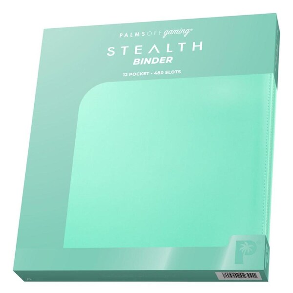 STEALTH 12 Pocket Zip Trading Card Binder - TURQUOISE