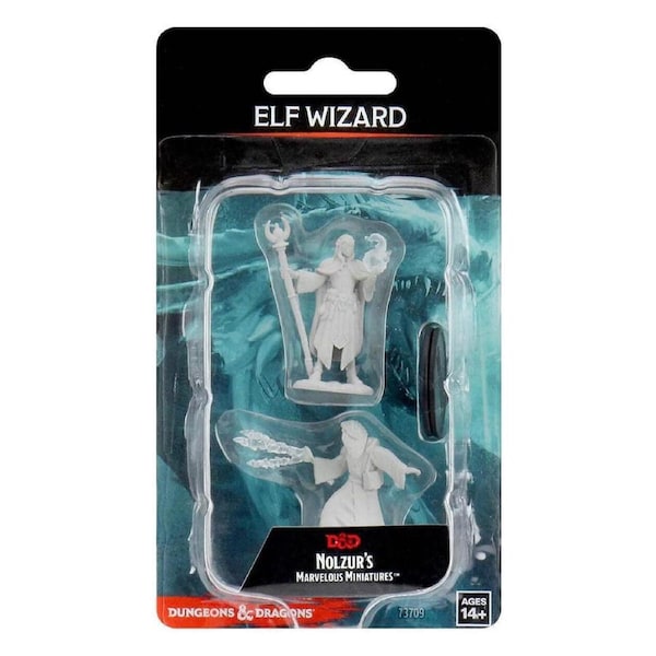 D&D Nolzurs Marvelous Unpainted Miniatures Male Elf Wizard