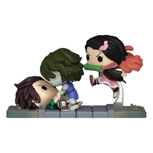 Demon Slayer - Tanjiro & Nezuko Vs Temple Demon Pop! Moment