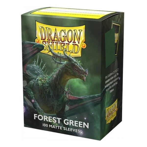 Dragon Shield Standard 100ct Matte Forest Green Sleeves 63x88mm
