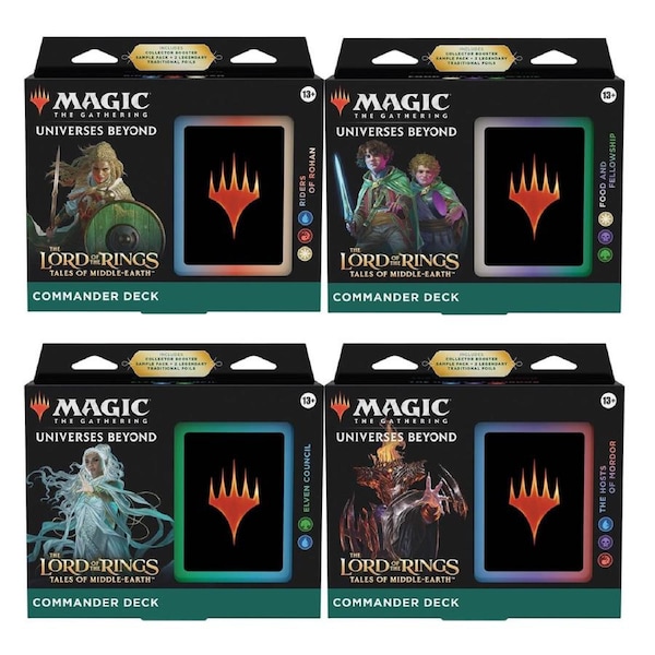 Magic The Lord of the Rings: Tales of Middle-Earth Commander Decks (Set of 4)