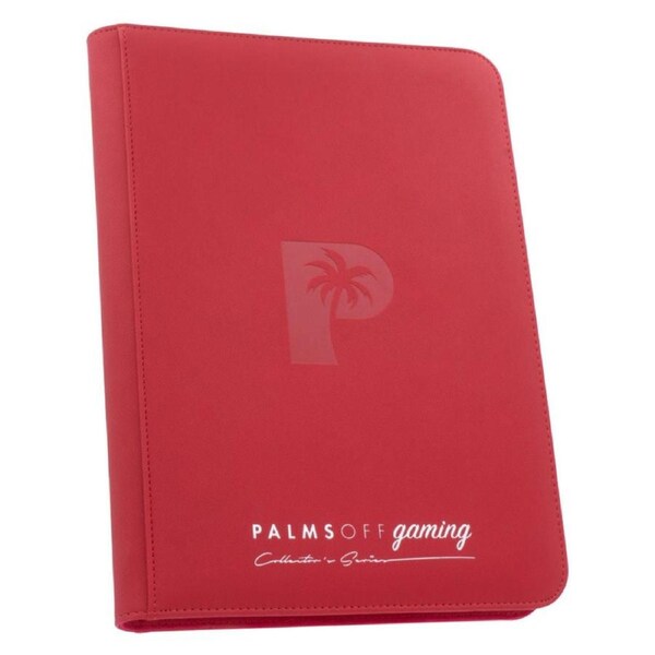 Collector's Series 9 Pocket Zip Trading Card Binder – RED