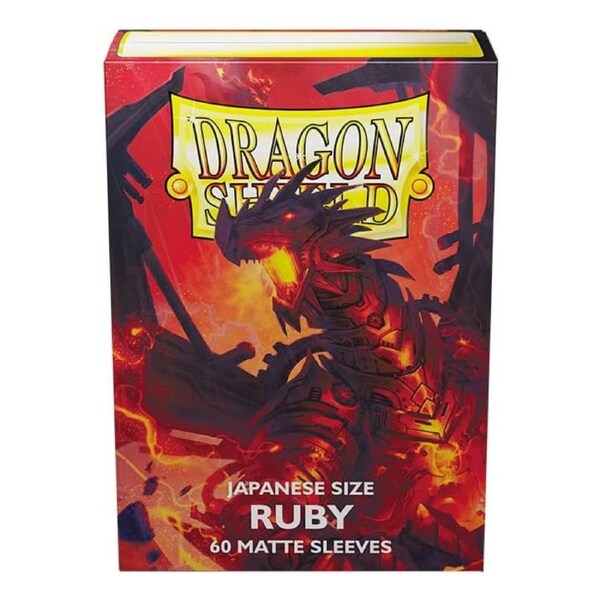 Dragon Shield Japanese 60ct Matte Ruby Sleeves 59x86mm