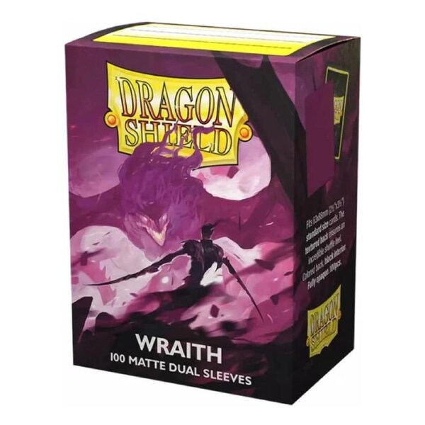 Dragon Shield Standard 100ct Dual Matte Wraith Plum Sleeves 63x88mm