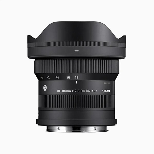 Sigma 10-18mm F2.8 DC DN Contemporary Lens for Fuji X Mount Camera with Hood