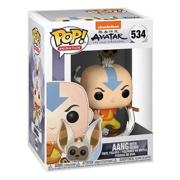 Avatar The Last Airbender - Aang with Momo Pop! Vinyl