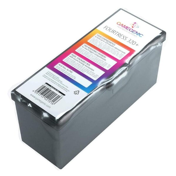 Gamegenic Fourtress Holds 320 Sleeves Deck Box Black