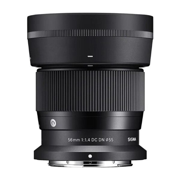 Sigma 56mm F1.4 DC DN Contemporary Lens for Nikon Z Mount Camera with Hood