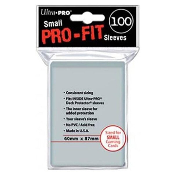 ULTRA PRO Card Sleeves Pro-Fit Small 60 x 87 100ct