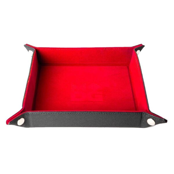MDG Velvet Folding Dice Tray - Red (10"x10")