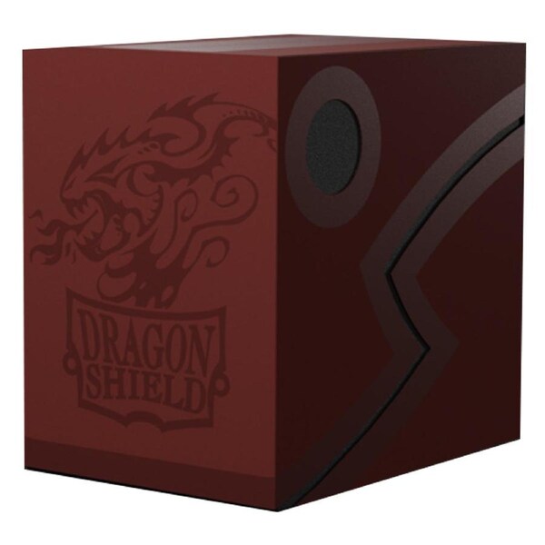 Dragon Shield Revised Double Shell - Blood Red/Black Deck Box