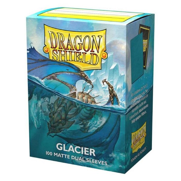 Dragon Shield Standard 100ct Dual Matte Glacier Blue Sleeves 63x88mm