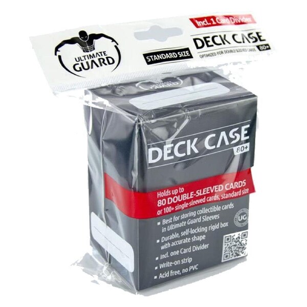 Ultimate Guard Deck Case 80+ Standard Size Black Deck Box