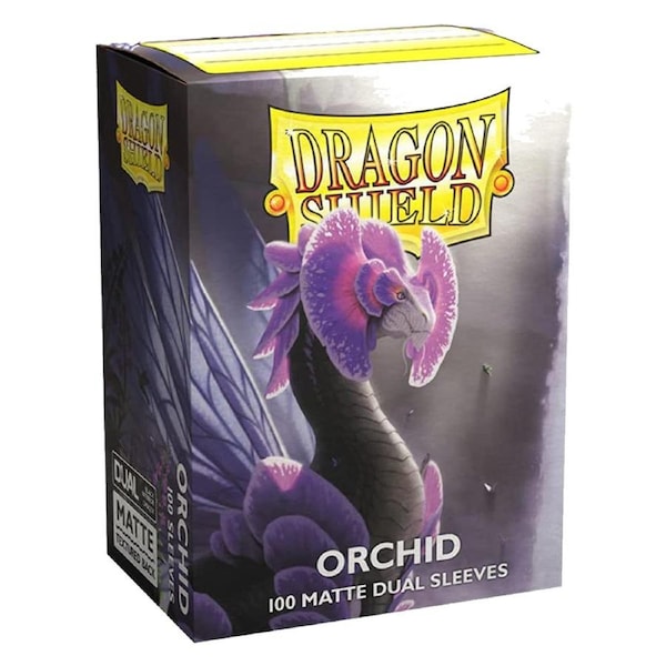 Dragon Shield Standard 100ct Dual Matte Orchid Pastel Purple Sleeves 63x88mm