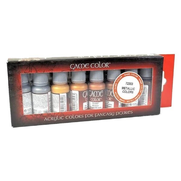 Vallejo Game Colour Metallic colours 8 Colour Set