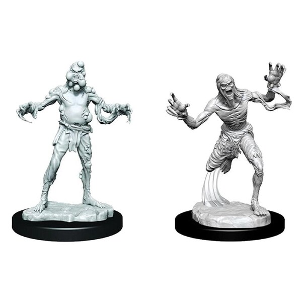 Critical Role Unpainted Miniatures Husk Zombies 2ct