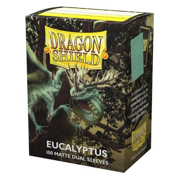 Dragon Shield Standard 100ct Dual Matte Eucalyptus Pastel Green Sleeves 63x88mm