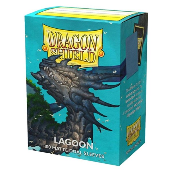 Dragon Shield Standard 100ct Dual Matte Lagoon Blue Sleeves 63x88mm