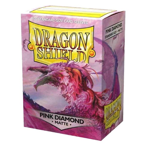 Dragon Shield Standard 100ct Matte Pink Diamond Sleeves 63x88mm