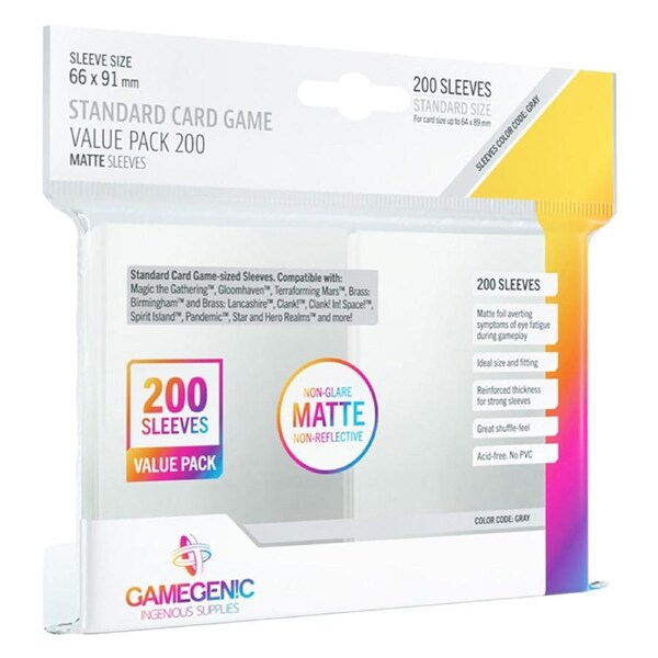Gamegenic Matte Value Pack Standard 200ct