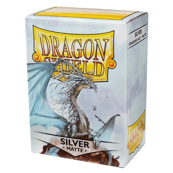 Dragon Shield Standard 100ct Matte Silver Sleeves 63x88mm