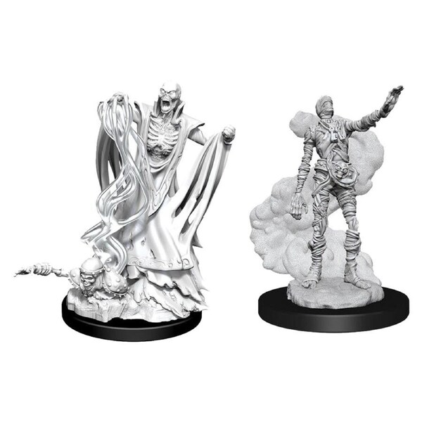 D&D Nolzurs Marvelous Unpainted Miniatures Lich and Mummy Lord