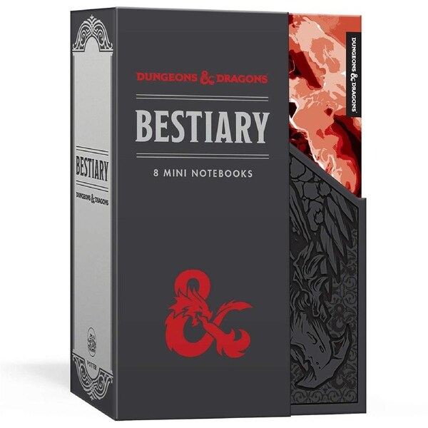 D&D Dungeons & Dragons Bestiary Notebook Set: 8 Mini Notebooks
