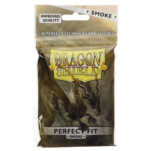Dragon Shield Standard 100ct Perfect Fit Smoke Inner Sleeves 63x88mm