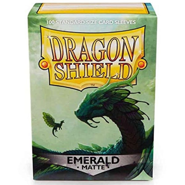 Dragon Shield Standard 100ct Matte Emerald Green Sleeves 63x88mm