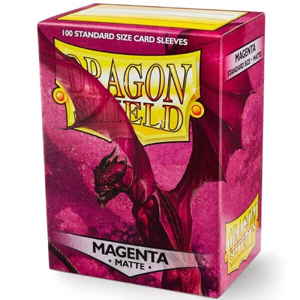 Dragon Shield Standard 100ct Matte Magenta Sleeves 63x88mm