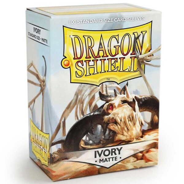 Dragon Shield Standard 100ct Matte Ivory Sleeves 63x88mm