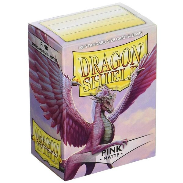 Dragon Shield Standard 100ct Matte Pink Sleeves 63x88mm