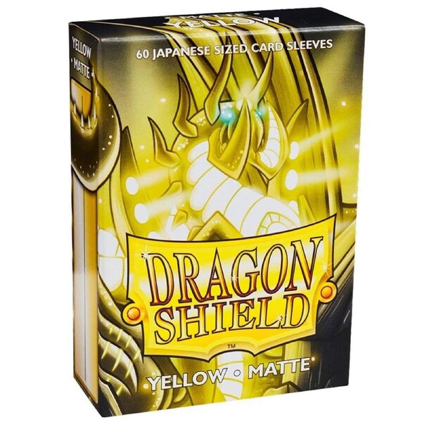 Dragon Shield Japanese 60ct Matte Yellow Sleeves 59x86mm