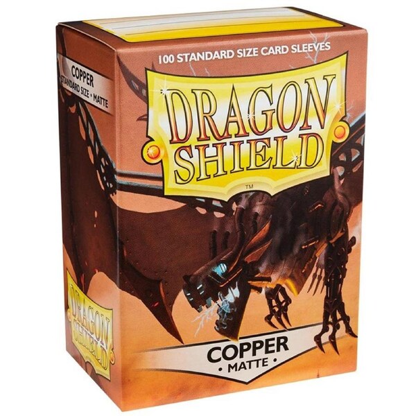 Dragon Shield Standard 100ct Matte Copper Sleeves 63x88mm