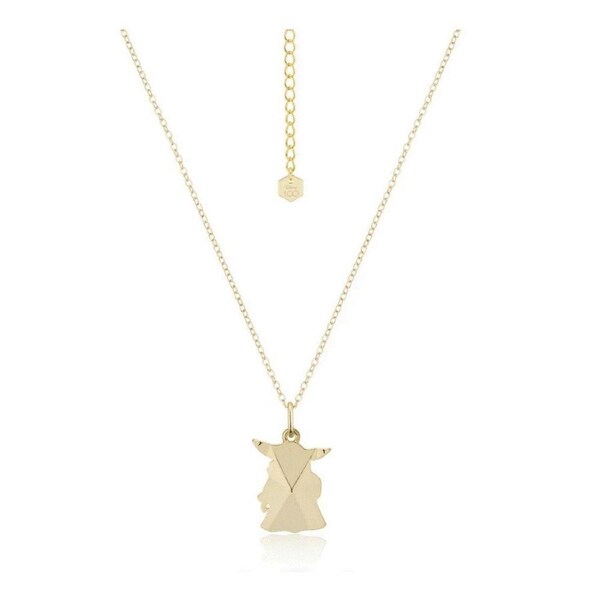 Disney Couture Kingdom - D100 - Star Wars Mandalorian Grogu Facet Necklace Gold