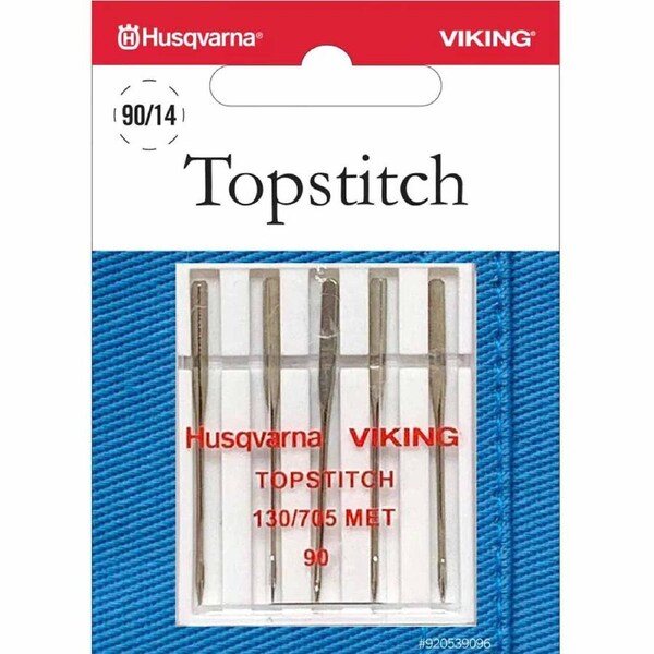 Husqvarna Viking Sewing Machine Topstich 90 Needles 5 Pack